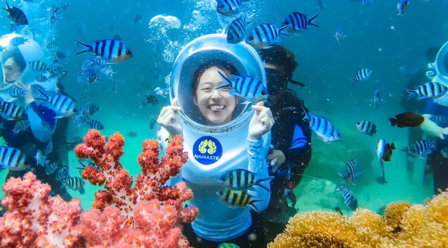 TRẢI NGHIỆM ĐI BỘ DƯỚI ĐẠI DƯƠNG